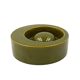 Mid-century green ceramic ashtray, Sicart Italy 1969