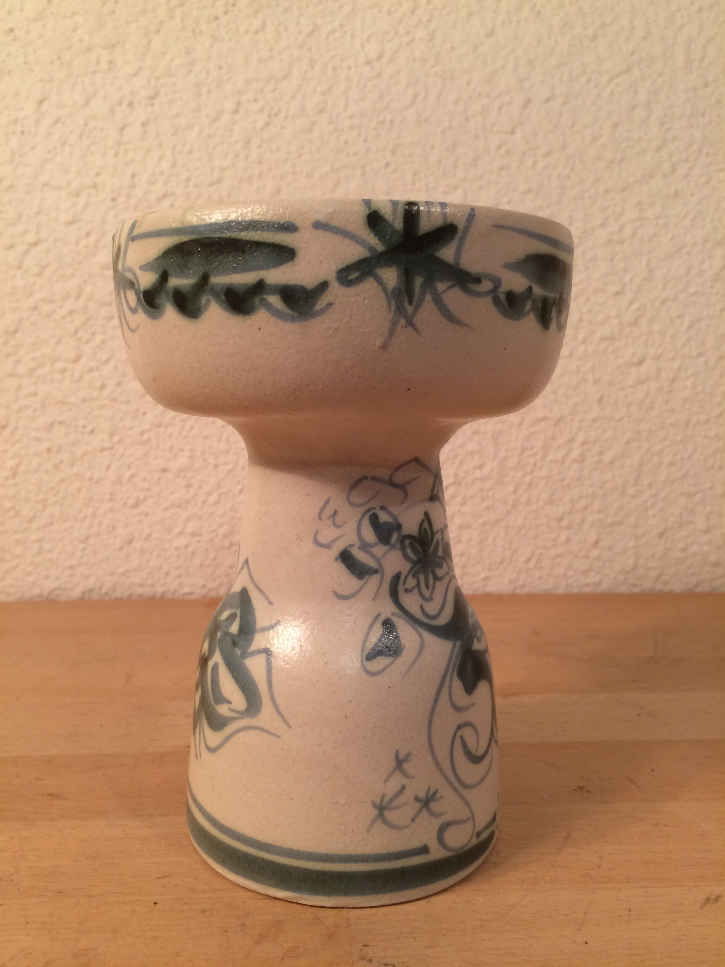 Keraluc Quimper ceramic candle holder