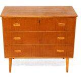 Commode scandinave en teck, Suède, 1960