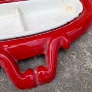 Porte parapluie canne en fonte émaillée