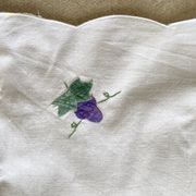 10 serviette de table 'les  vendanges"  fils de coton  - 44x42 cm