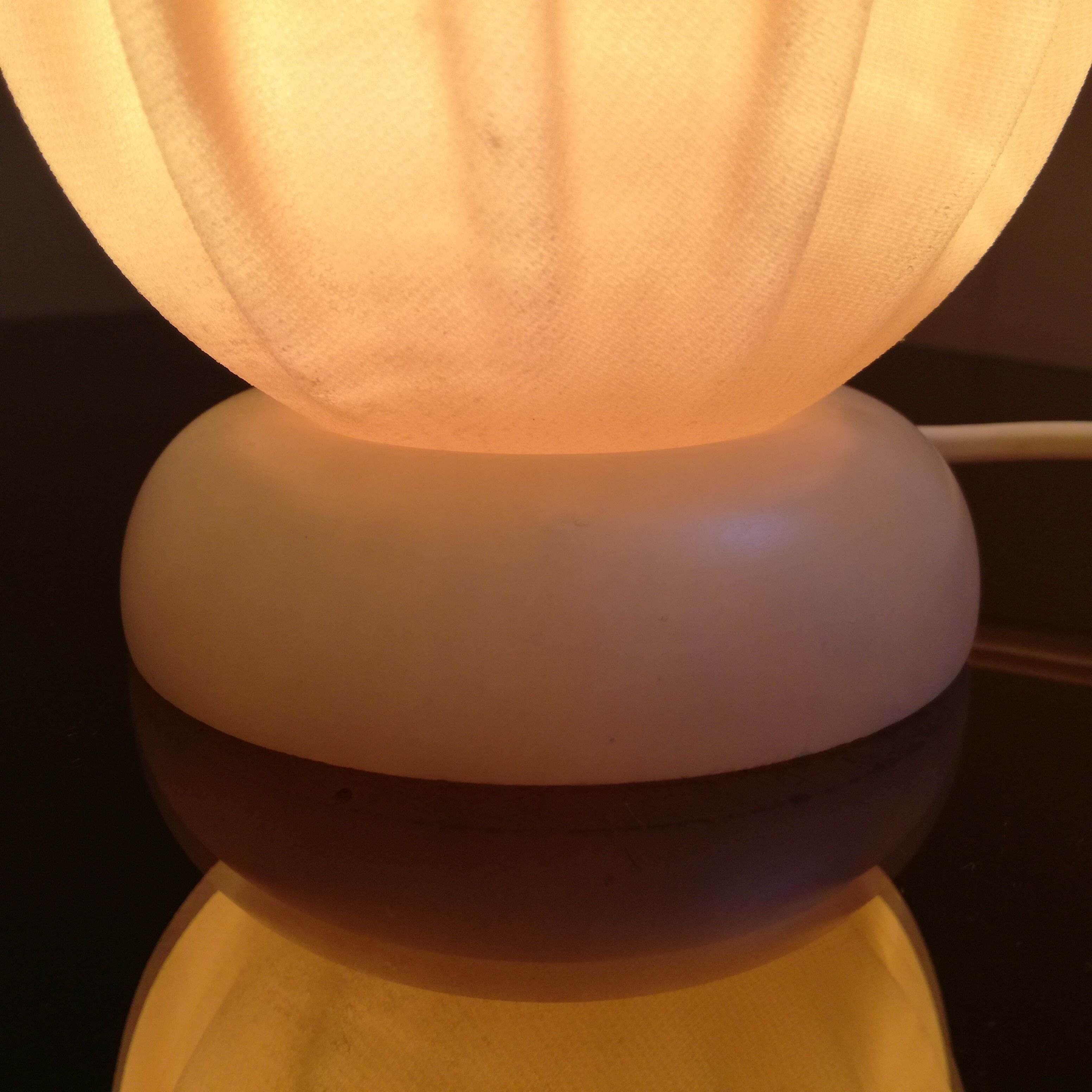Pink Athena lamp by Georgia Jacob, resin and marble H54