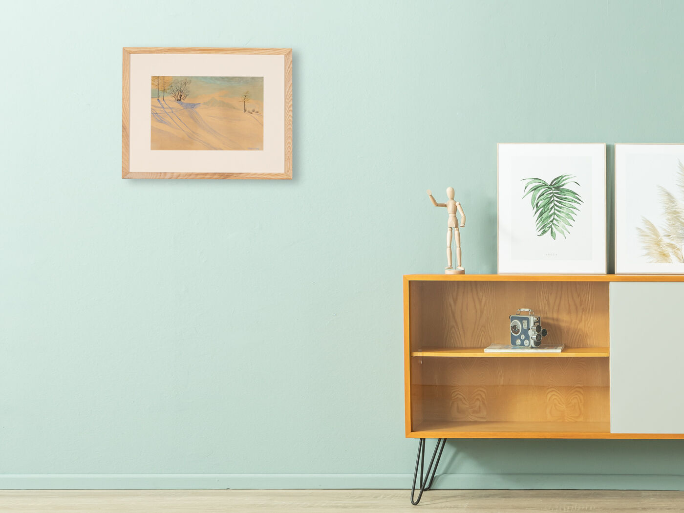 Winter scenery, Aquarelle on Paper, 51 x 40 cm