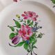 4 assiettes plates "Réverbère fin" KG Lunéville