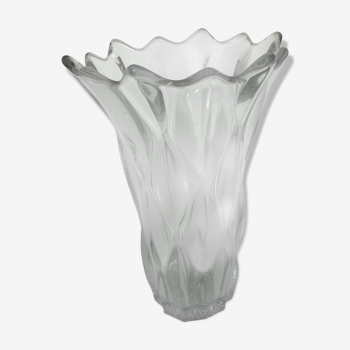Large Crystal Vase Daum Style