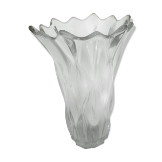 Large Crystal Vase Daum Style