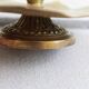 Gold-plated brass candle holder