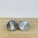 2 aluminum diabolo candle holders by Erika Pekkari for Ikea
