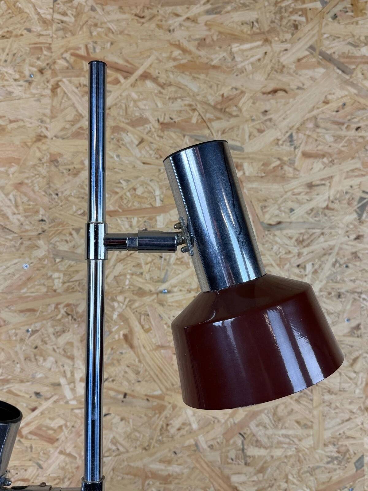 1960s 1970s Floor Lamp in Metal Space Age Design Mid Century