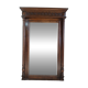 Large trumeau mirror with carved wood in the Louis XVI / Henri II style, 19th century.