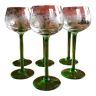 6  verres "ballon" vin d'Alsace cristal