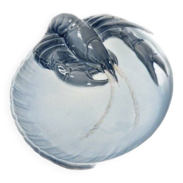 Danish porcelain plate with lobster by Royal Copenhagen, 1950s