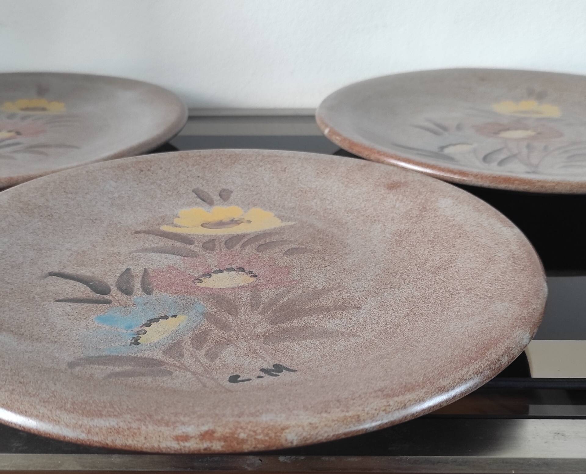 Vintage stoneware plates