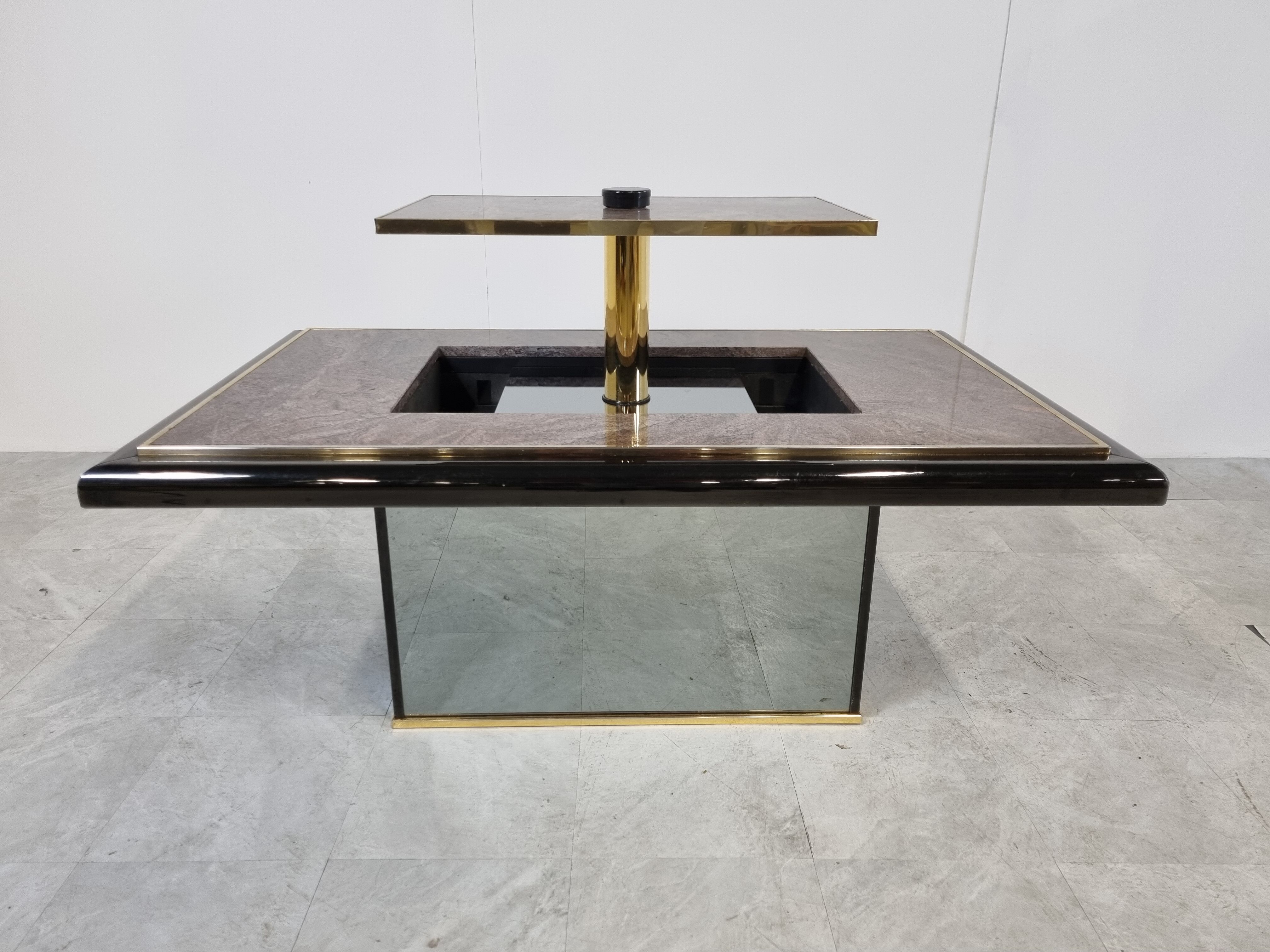 Vintage hidden bar coffee by Fedam, 1980s