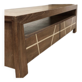 Dark-tinted mindi sideboard