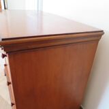 Elégante commode  en merisier – 3 tiroirs –Années 80