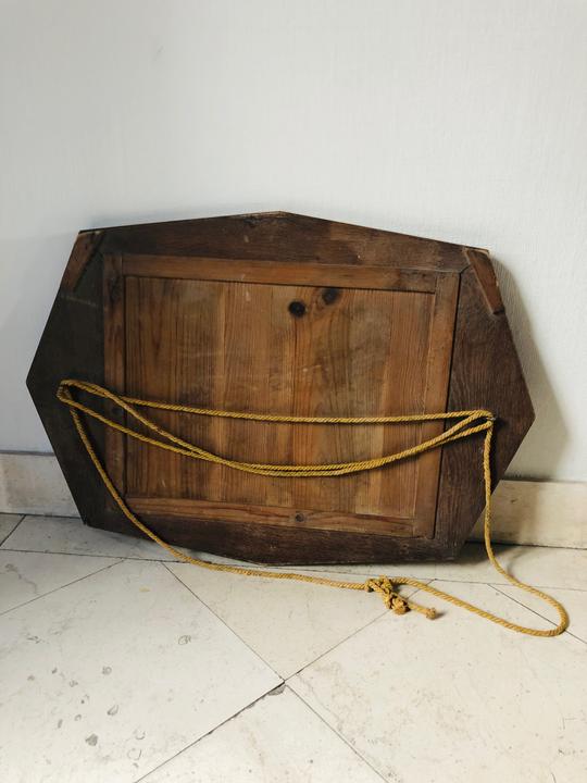 Art deco wooden mirror 75x53cm