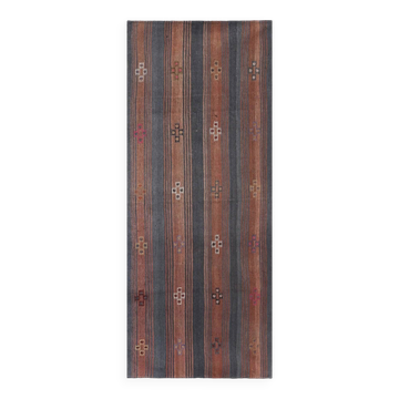 Kilim turc vintage tissé main 120x286 cm