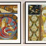 Set of two Art Nouveau posters