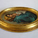 Vintage Madonna oval gold frame