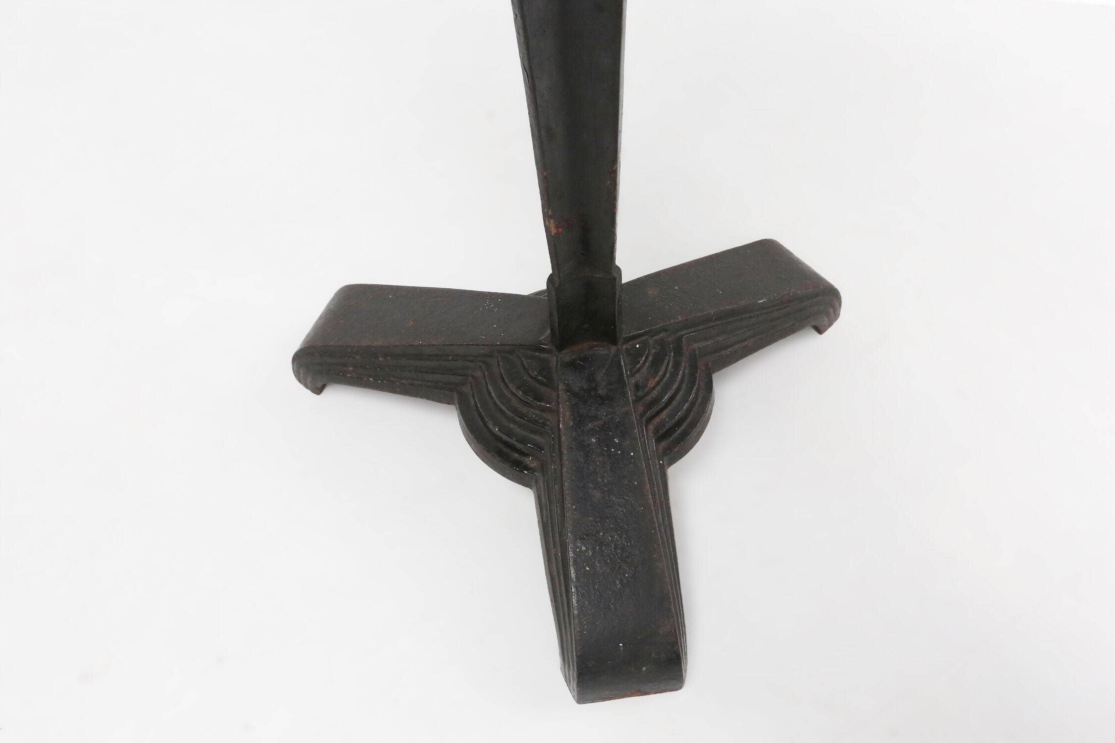 Cast Iron Bistro Table with Bakelite Top from Louis Vuitton, France, 1930s
