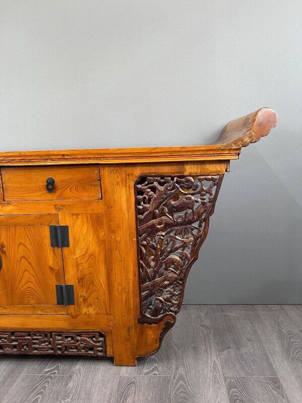 Buffet, console japonaise en pin, XXème siècle