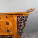 Antique Japanese Pine Console Buffet 20th Century
