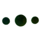 Set of 3 Vallauris trivets – Green glazed ceramic – Years