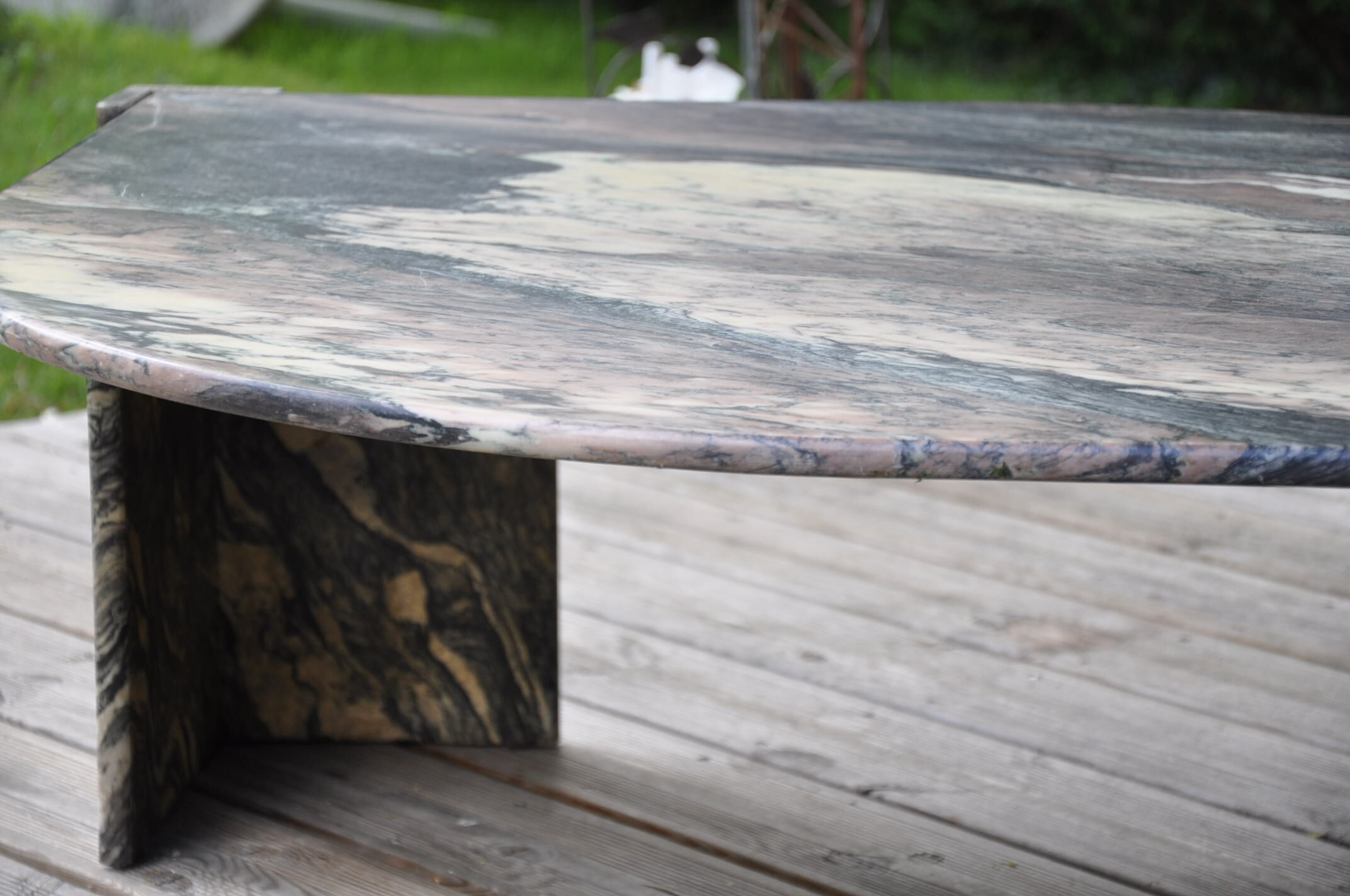 Table basse en marbre des années 70