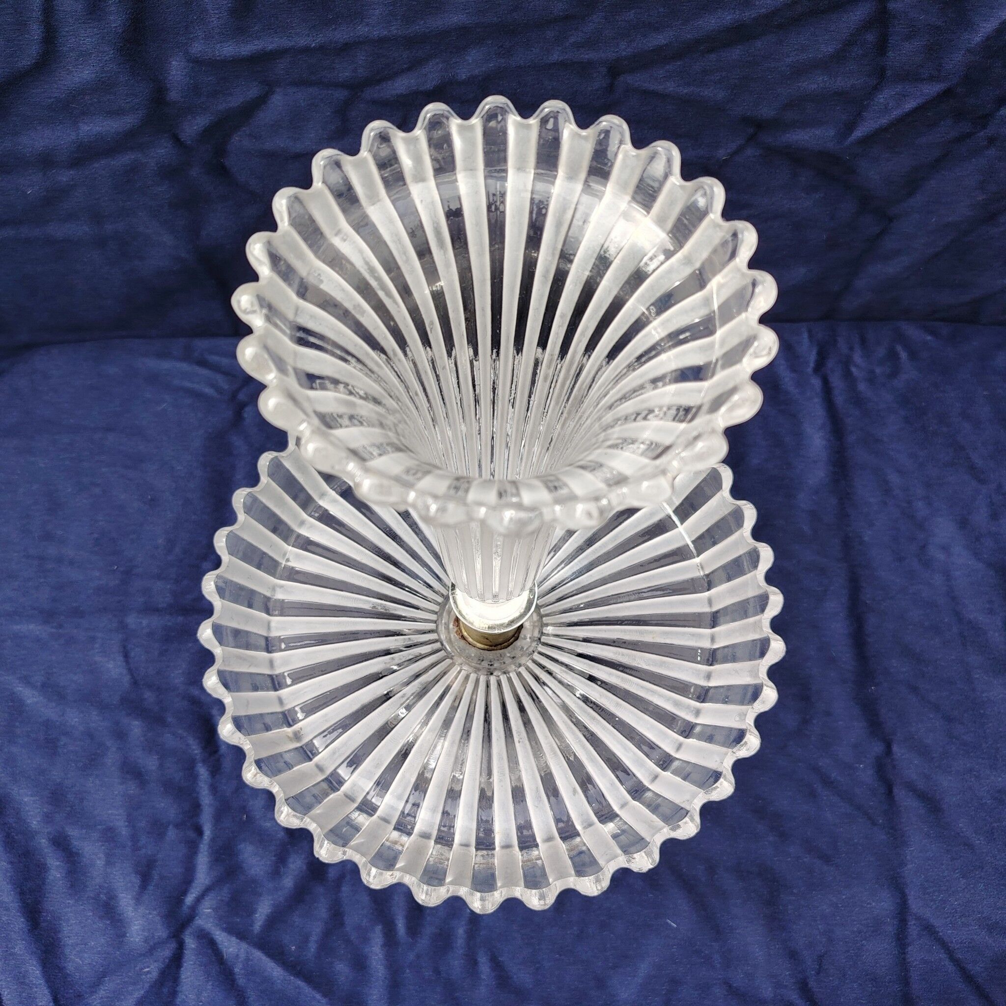 Centrepiece/bouquet holder, Baccarat crystal, vintage