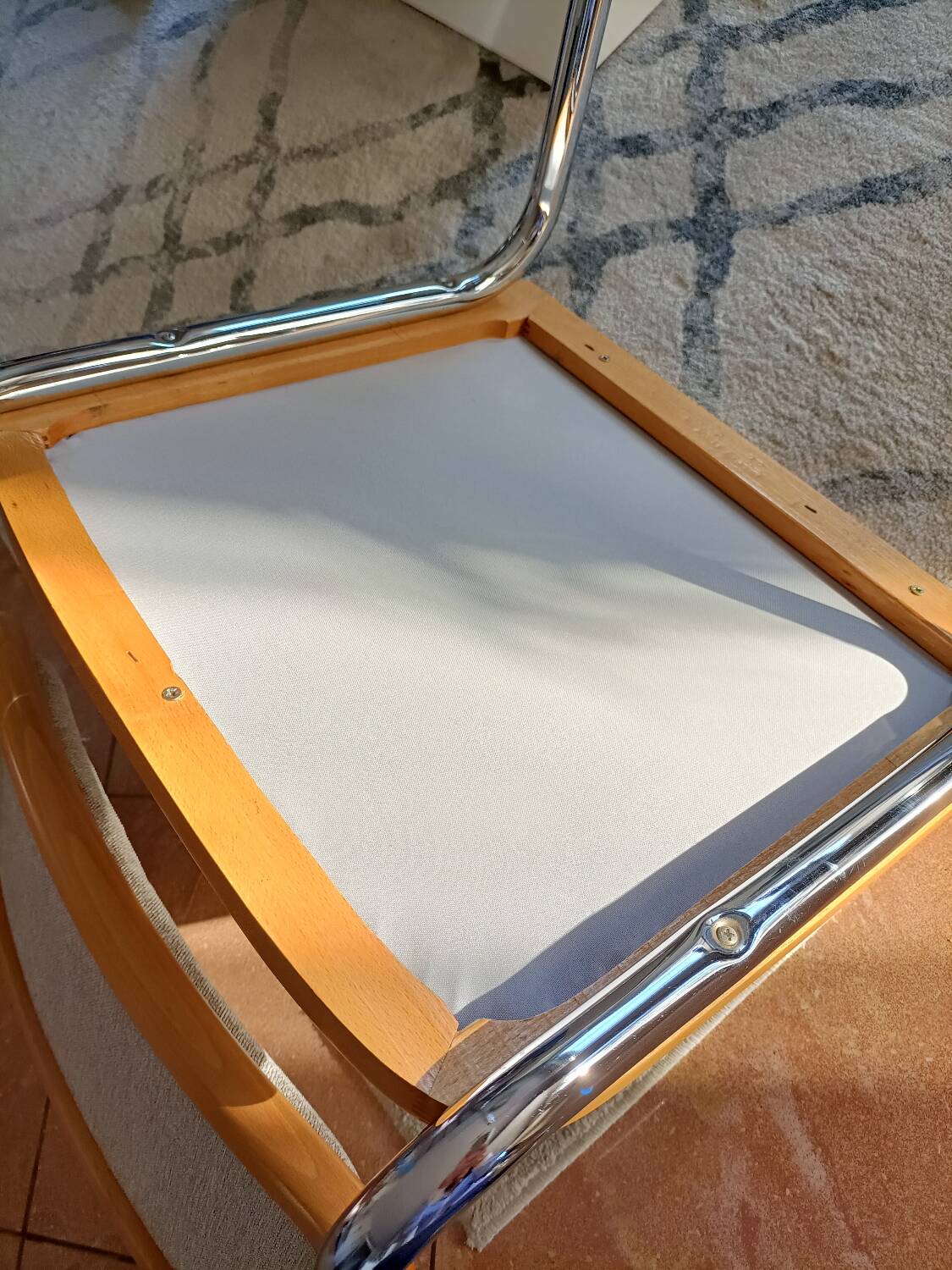 4 Cesca B32 Breuer chairs renovated beige