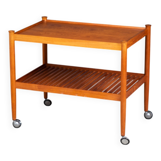 Mid-Century Teak Serving Trolley, Denmark, 1960s
