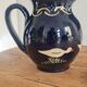 Alsace enamelled stoneware pitcher
