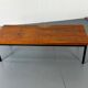 Minimalistic Mid Century Modernist Teak and Steel Coffee Table, 1960s