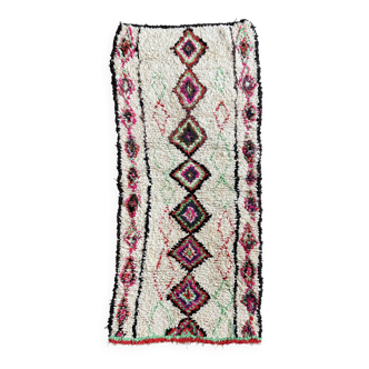 Tapis Azilal Vintage 100x210 cm – Tapis marocain en laine nouée main