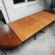 Rosewood extendable round table by Luigi Bartolini. vintage dining room 1960/70