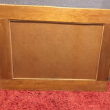Miroir en rotin et osier, 76x57 cm