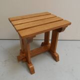 Vintage brutalist oak coffee table