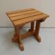 Vintage brutalist oak coffee table