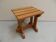 Vintage brutalist oak coffee table