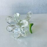 Glass bird candle holder