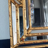 LaBarge Italian faux bamboo Hollywood Regency mirror 1980s