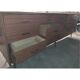 Vintage glass pharmacy counter with sliding doors medicine cabinet