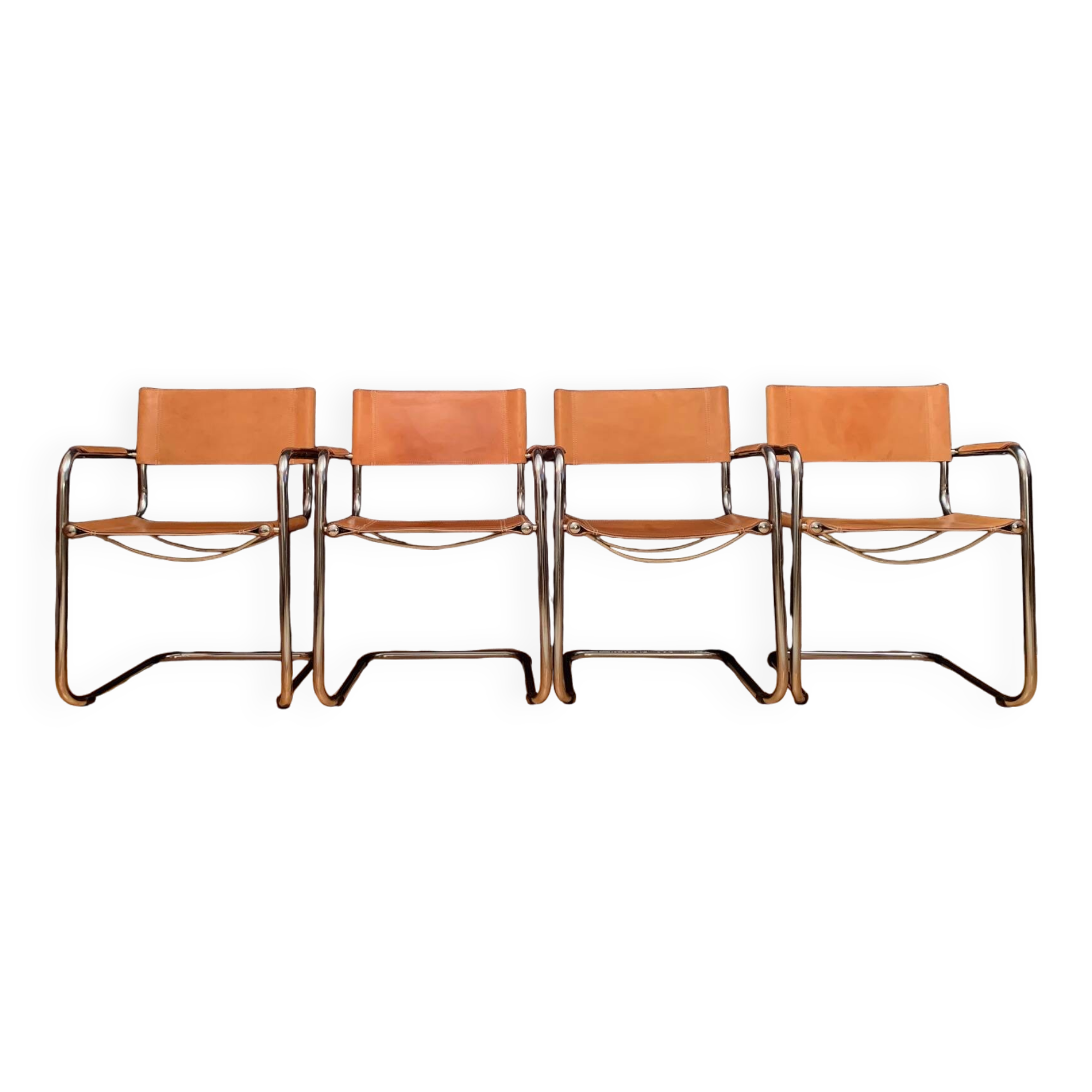 Set of four B 34 chairs, Italy, 1990s