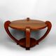 Pedestal Table, Solid Teak Coffee Table, Art Deco Colonial, c. 1930