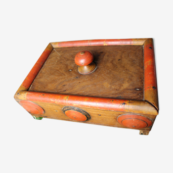 Asian wooden spice box