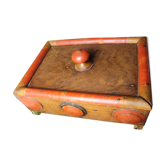 Boîte asiatique à épices en bois