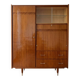 Meuble de rangement secrétaire années 70 en bois