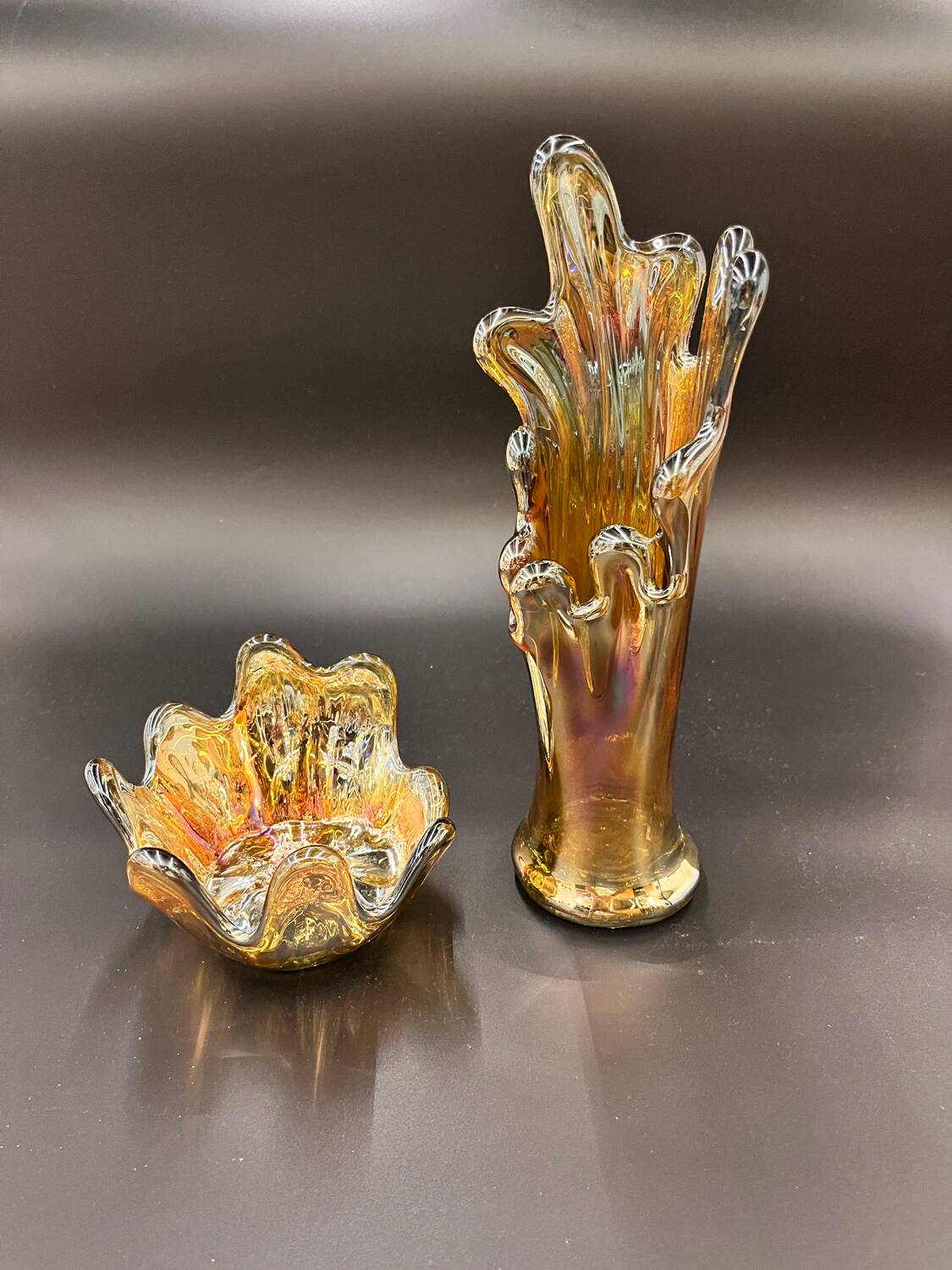 Murano vase duo
