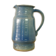 Signed blue sandstone pitcher